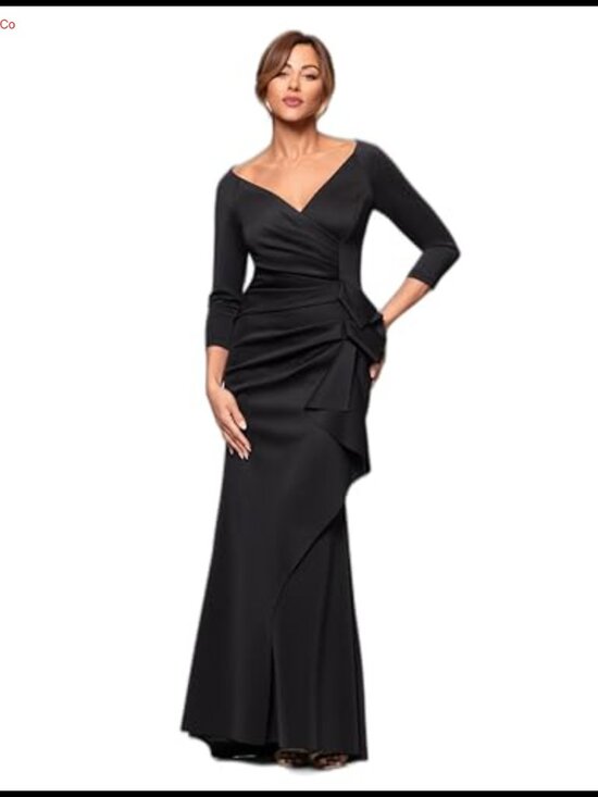 Dresses & Skirts - Formal Bodycon Evening Gown Long Sweetheart Off-Shoulder Dress Leg Slit